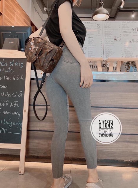 Quần Bò Giấy 1 Cúc Cạp Cao Siêu Hách Chân | BigBuy360 - bigbuy360.vn