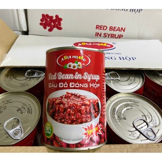 1 THÙNG 12 LON CHÈ ĐẬU ĐỎ ASIA 565GR