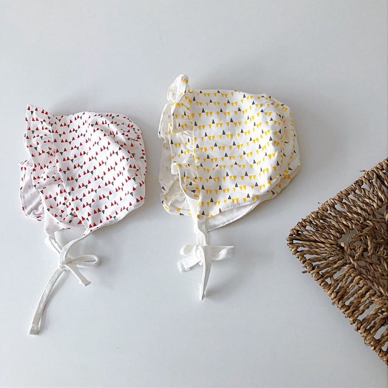 Mũ Cotton Phối Ren Dễ Thương Dành Cho Bé Gái