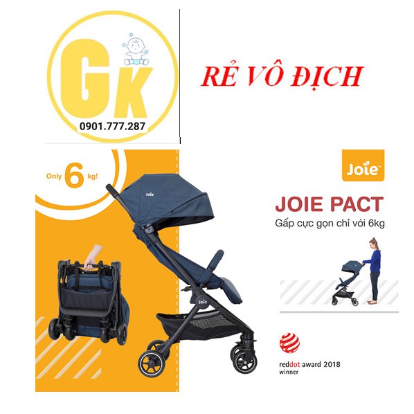 Xe đẩy trẻ em Joie Pact Deep Sea đến từ Anh Quốc  phù hợp với bé từ sơ sinh đến 15kg