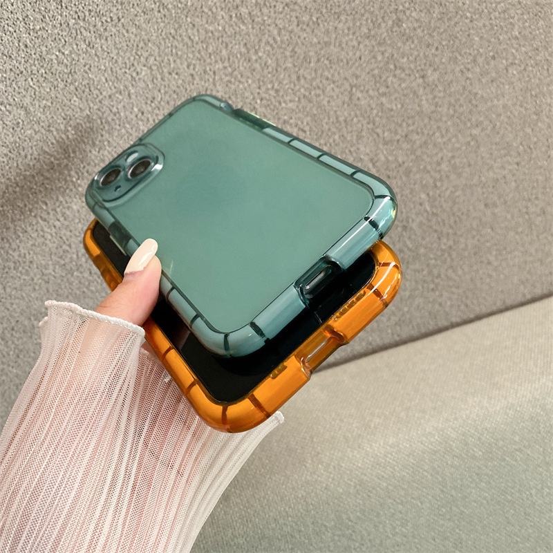 Ốp Điện Thoại Silicone Mềm Trong Suốt Chống Sốc Màu Dạ Quang Cho iPhone 13 11 12 Pro Max 13Pro 11