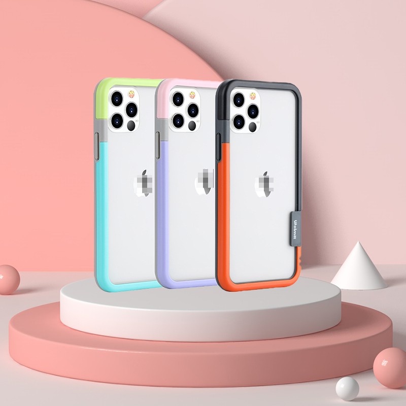 Viền silicon nhiều màu sắc ốp lưng iPhone 12 Mini 7 8 plus X XS XR XS Max 11 12 Pro Max