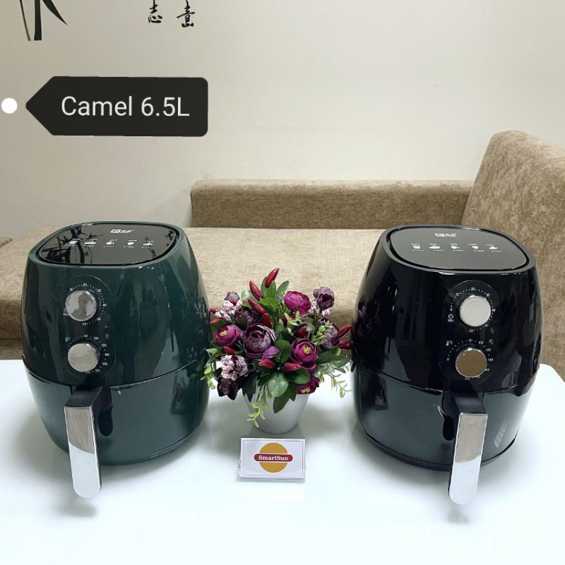 NỒI CHIÊN KHÔNG DẦU CAMEL 6.5L/7L/8L/10L [Chính hãng], công suất cao, lòng nồi rộng - BH 6 tháng - Gia dụng SmartSun