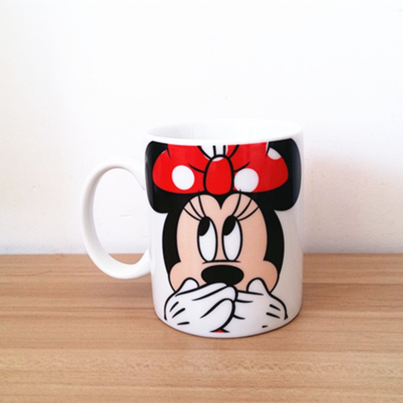 Cốc sứ uống trà cà phê in hình chuột Mickey sáng tạo dễ thương phim hoạt hình vui nhộn
