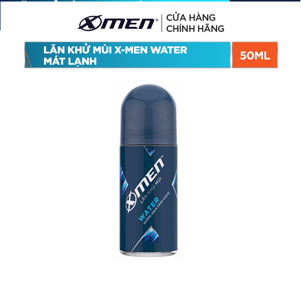 Lăn khử mùi X-men Water - Mat lạnh 50ml