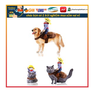 Trang phục cao bồi cưỡi ngựa cho cún nhỏ Thời trang cho chó