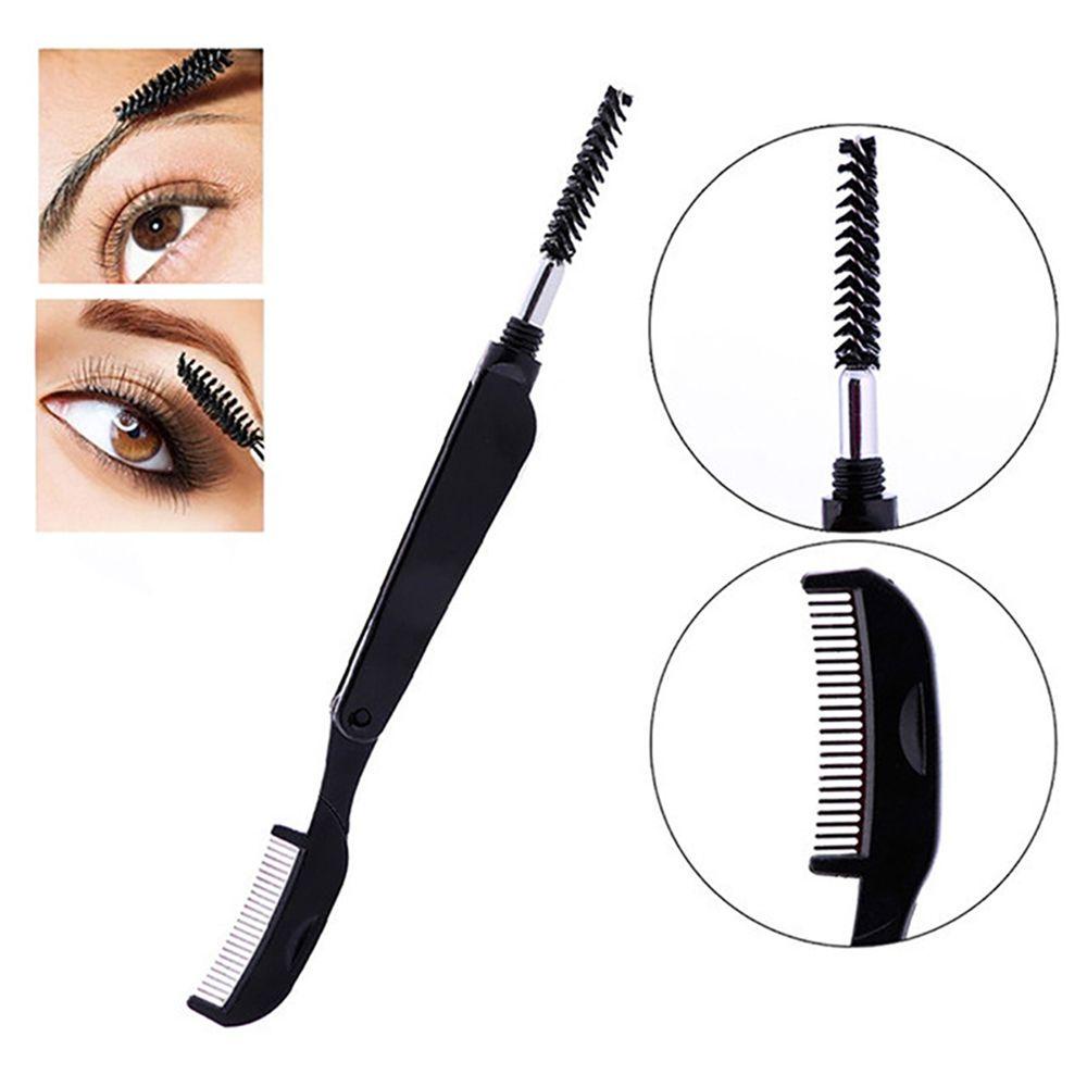 Cọ Chải Lông Mày / Lông Mi Hai Đầu Bằng Kim Loại Tiện Lợi