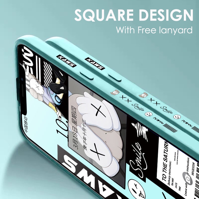 Ốp Điện Thoại TPU Mềm Dạng Nhám Chống Sốc Hình Kaws Sesame Street Cho Samsung Galaxy S22 S21 S20 Plus S22 Ultra S21FE S20FE