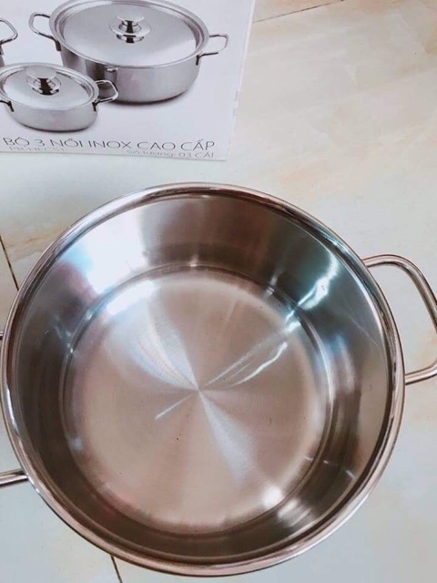 BỘ 3 NỒI  INOX
