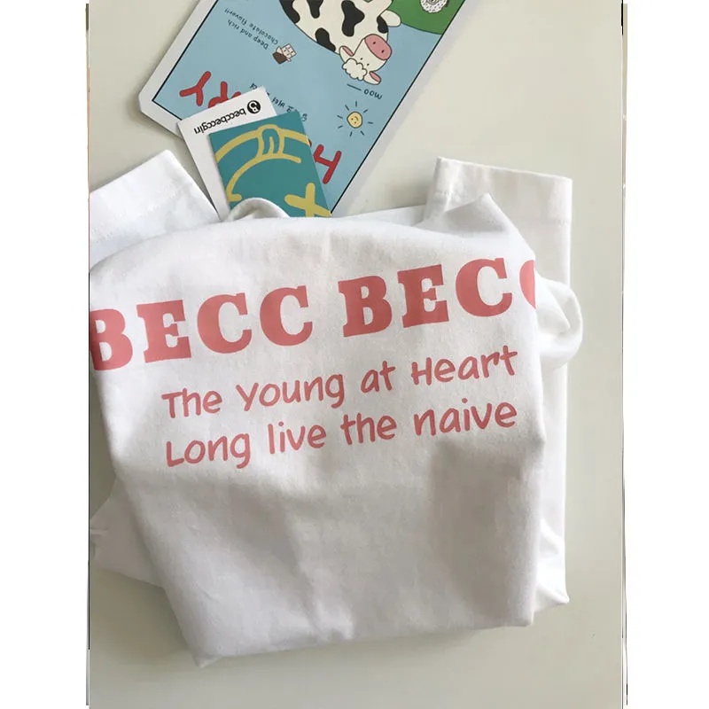 NRVP Áo Thun 100% Cotton Dáng Rộng Thời Trang Hàn Quốc Cho Nữ