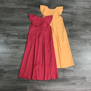 Đầm EXPRESS suông cổ V bèo 2M