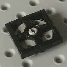 LEGO Bàn Xoay 2x2 Với Đế Màu Đen, Miếng Xoay Màu Xám Nhạt ID 368026 4540203