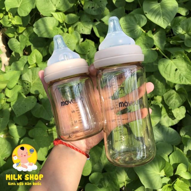 Bình sữa Moyuum 170ml/270ml chính hãng (Hỗ trợ đổi núm)