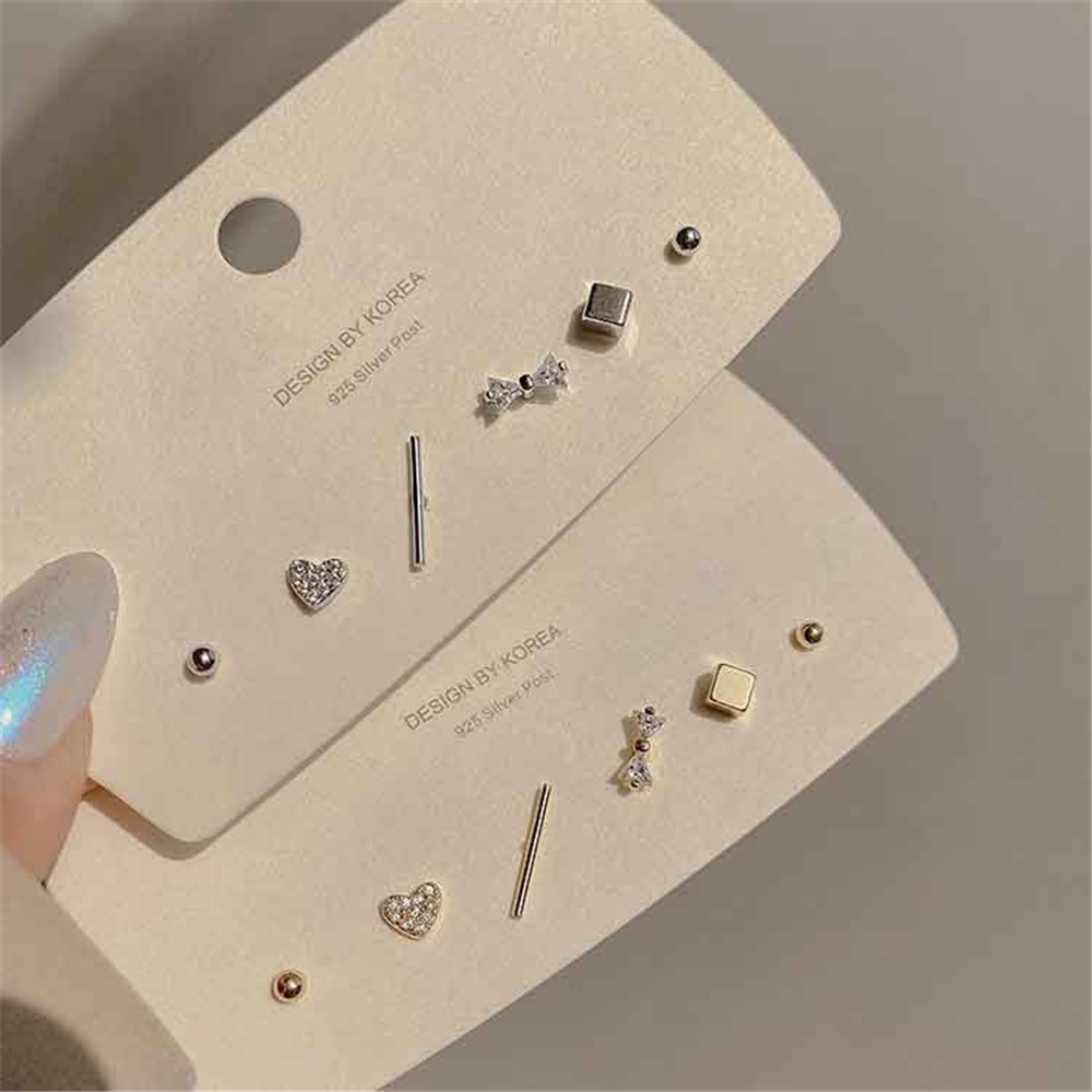 Set 6 Khuyên Tai Nữ Thời Trang Hàn