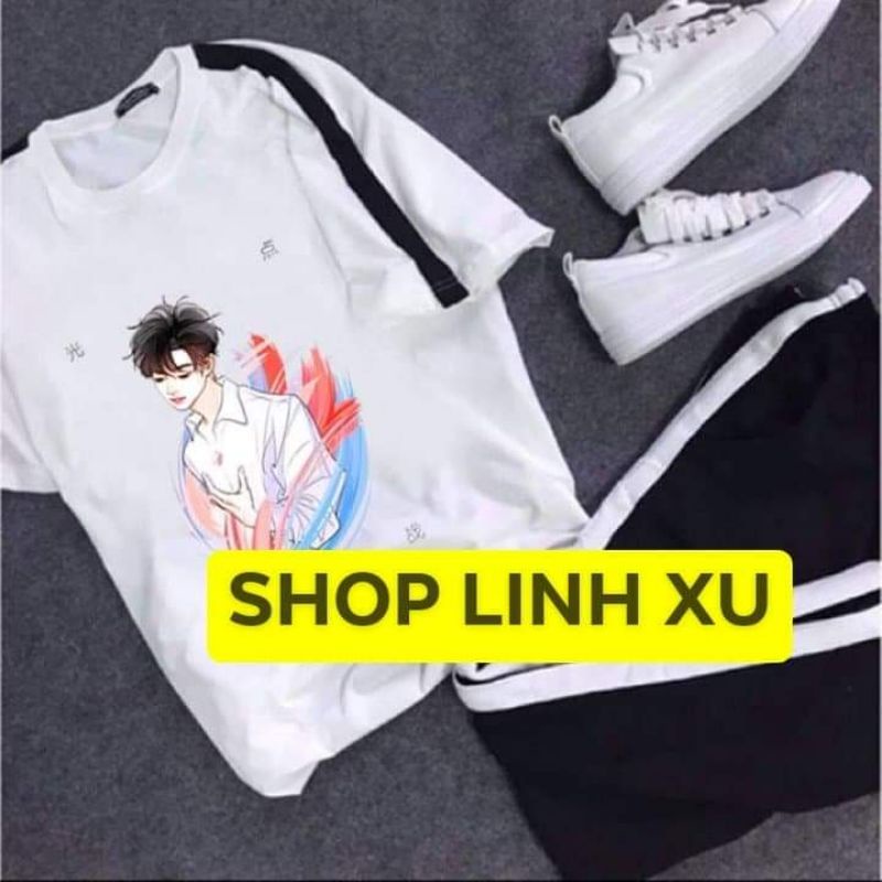 Sét quần Áo Tiêu Chiến Vương Nhất Bác  Freeship  Áo Thun Bác quân nhất tiêu in theo yêu cầu