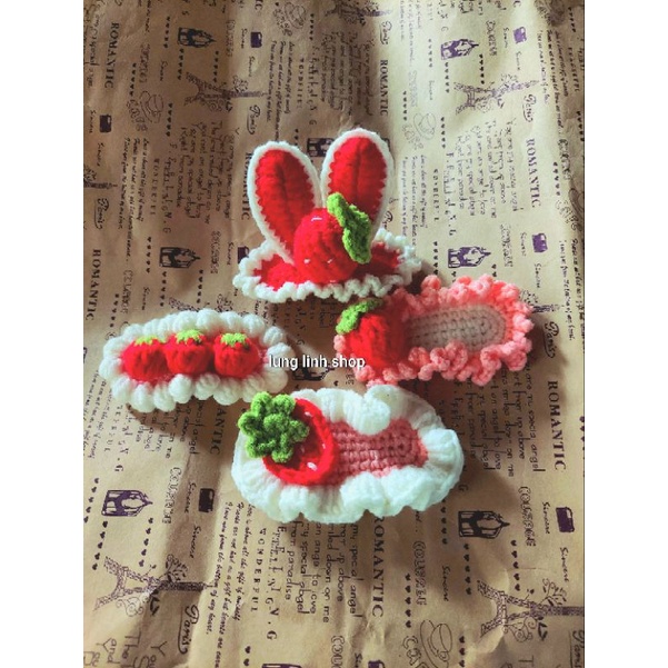 Kẹp tóc len hanmade