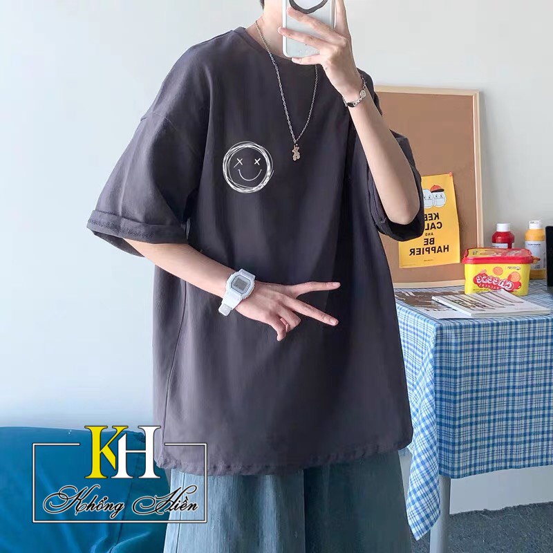 Áo Phông From Rộng Unisex Nam Nữ Giá Xưởng Mẫu Mới - Logo Cuoi Trong