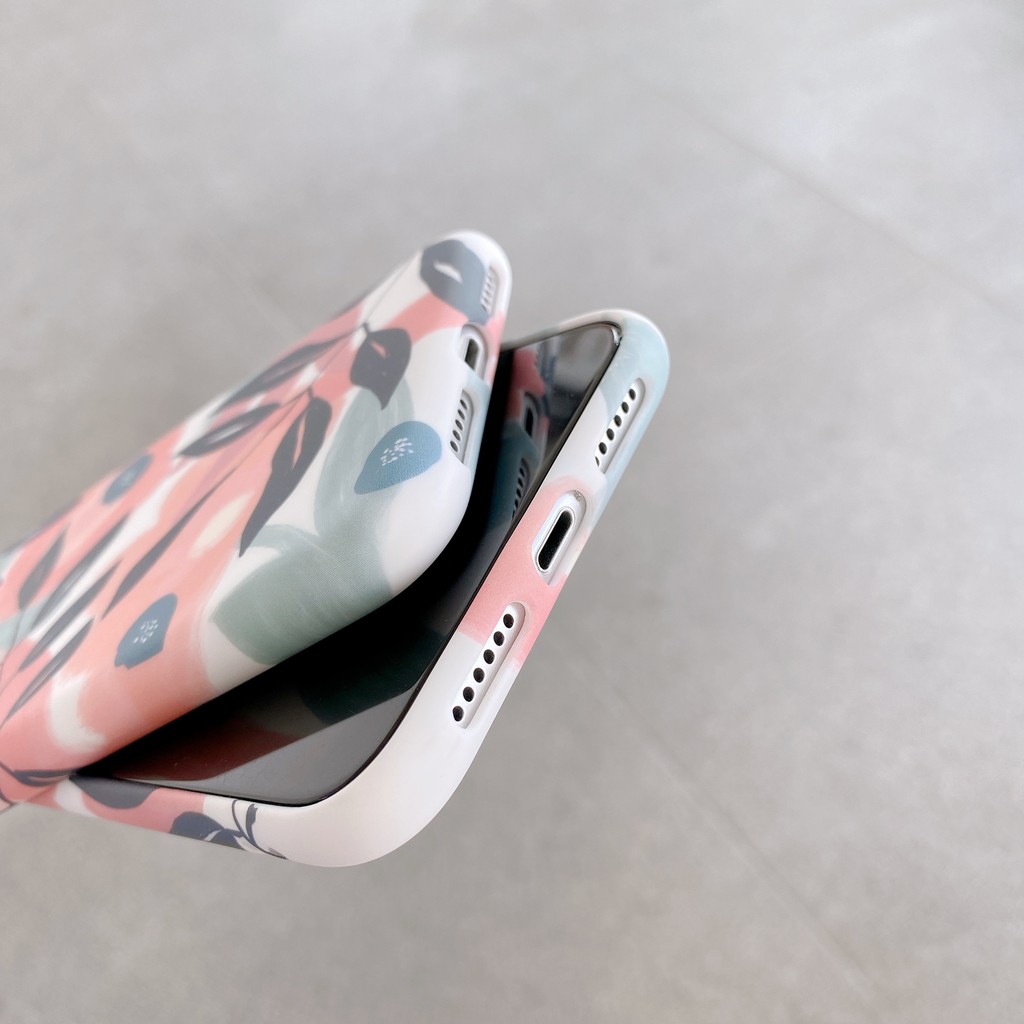 Ốp điện thoại dẻo họa tiết hoa kết hợp màu sắc cho iPhone 12 Pro Max 12 Mini SE 2 2020 11 11 Pro XS Max 6 S 6S 7 8 Plus | BigBuy360 - bigbuy360.vn