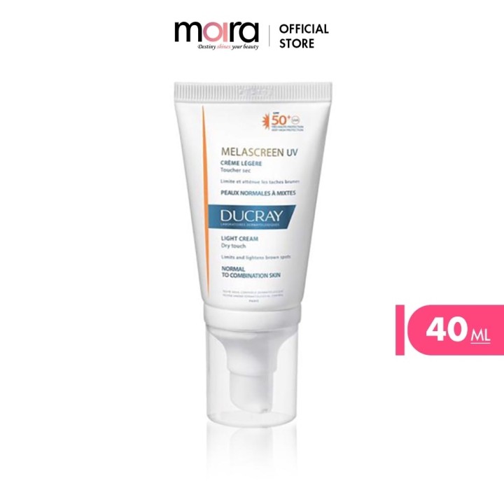 Kem chống nắng chuyên biệt cho da bị đốm nâu Ducray Melas Uv Light Cream Spf50+ 40Ml