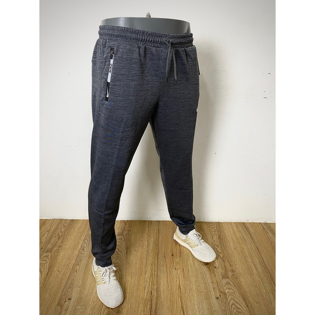 Quần thun thể thao dài mặc tập GYM túi khóa kéo chất polyester nam nữ mặc được - XK106 | BigBuy360 - bigbuy360.vn