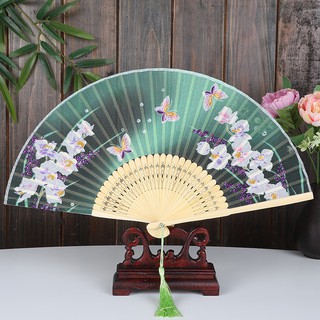 Quạt lụa cổ trang tinh tế hàng chất lượng cao