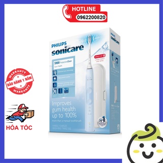 Bàn chải điện Philips Sonicare 5100, Philips 5000 - Bàn chải đánh răng điện 3 chế độ - Kèm đầu bàn chải điện