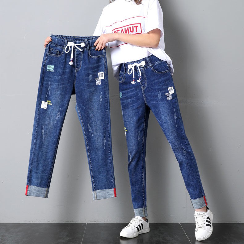 Quần Jeans Dài Lưng Thun Thời Trang Cho Nữ | WebRaoVat - webraovat.net.vn