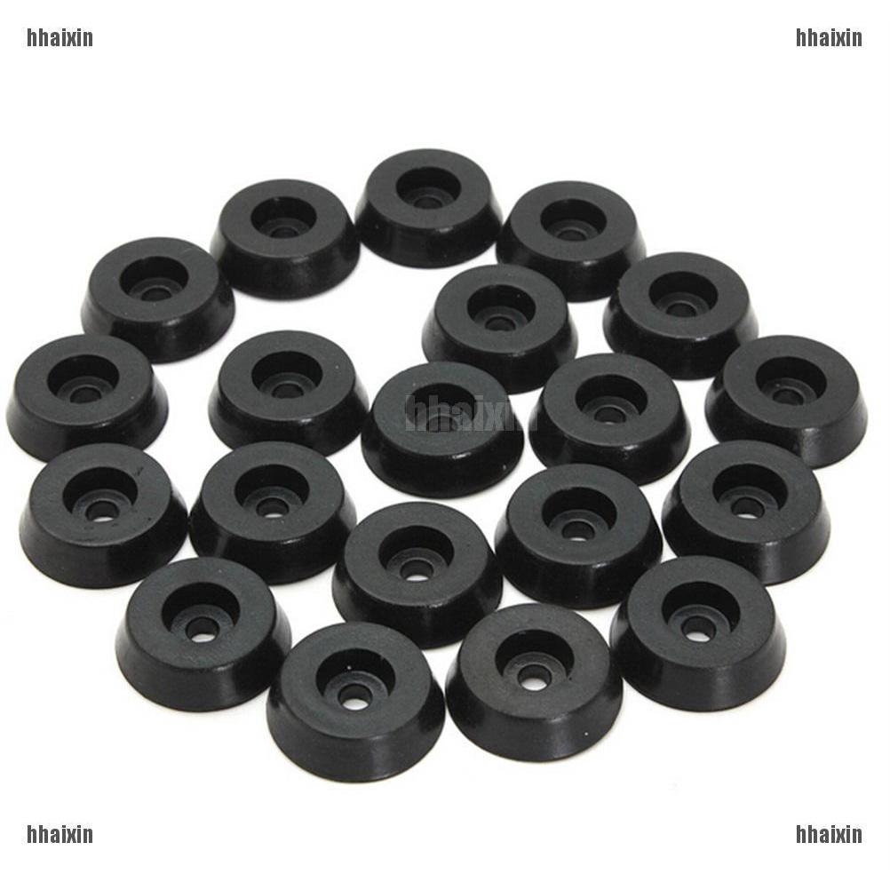 Set 20 miếng lót chân bàn ghế bằng cao su 18x15x5mm