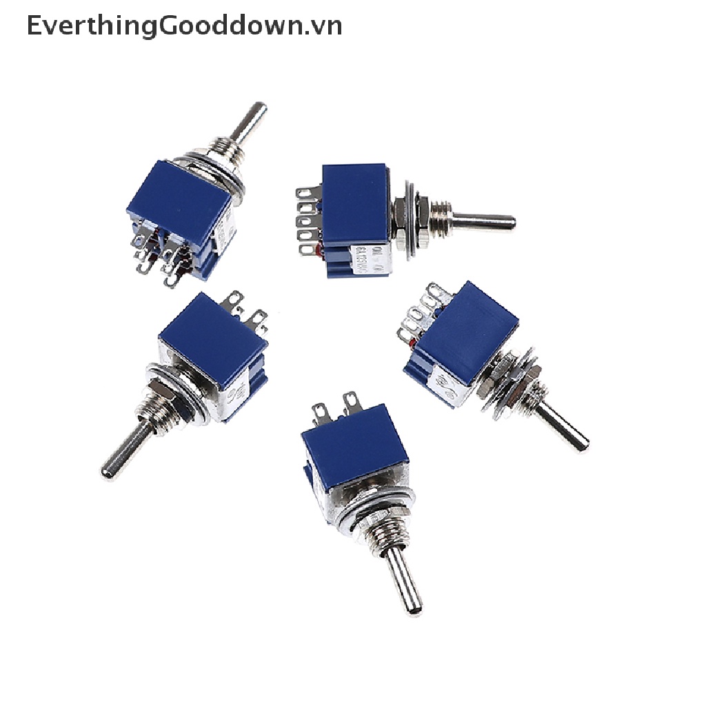 Set 5 Công Tắc Gạt 6P 6A 125VAC 6 Pin DPDT ON-ON Mini Mới