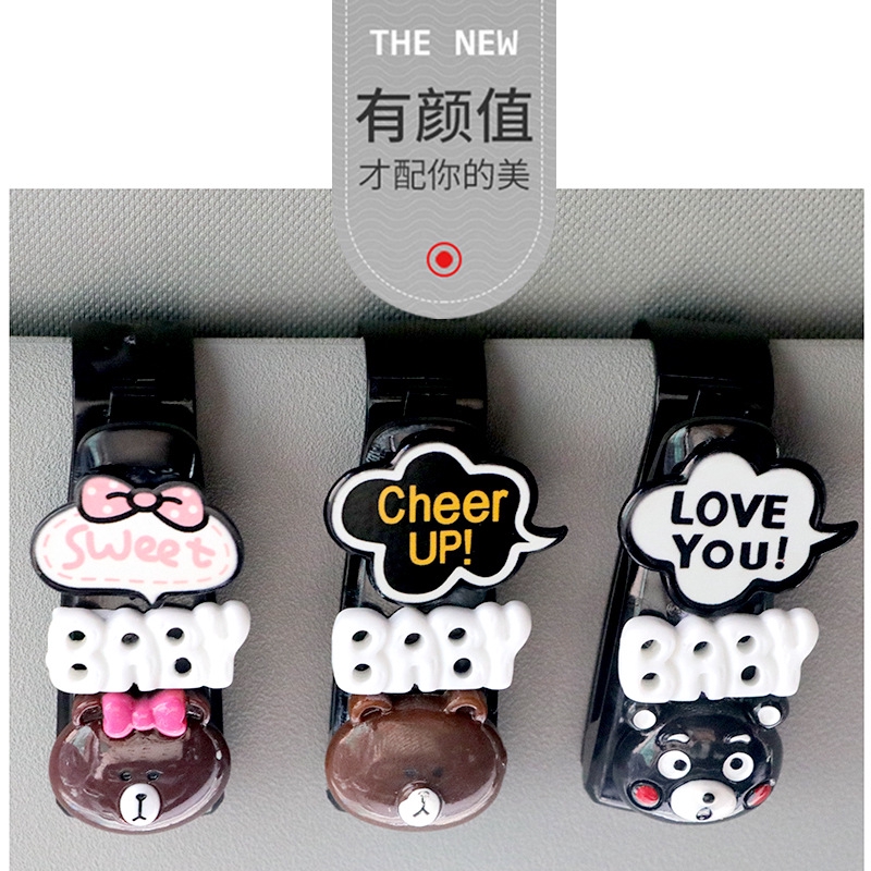 Giá Đỡ Mắt Kính Gắn Tấm Che Nắng Xe Hơi Bằng ABS Tiện Dụng Thời Trang 2019