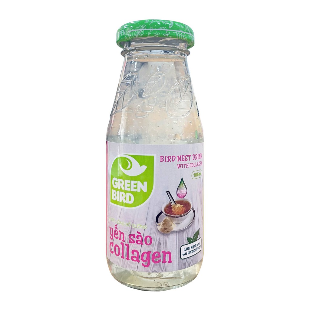 Lốc Nước Yến Sào và Collagen - NUTRINEST - 6 chai x 185ml