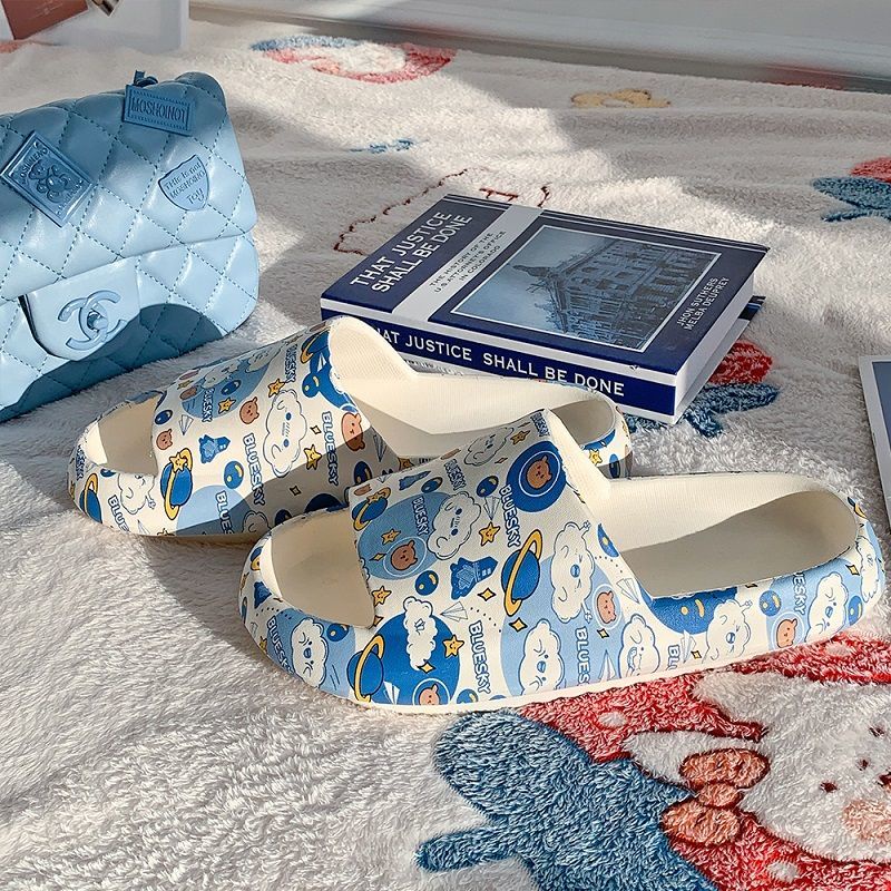 Dép nữ Dép Đi Trong Nhà Đế Dày Chống Trượt Thời Trang Cho Cặp Đôi