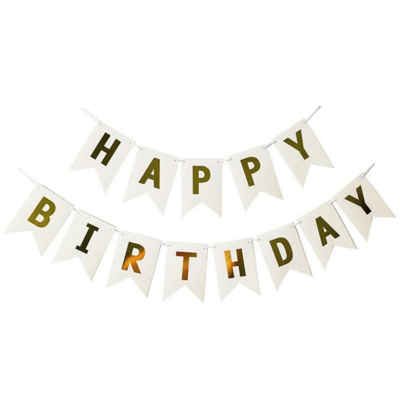 Băng Rôn Chữ Happy Birthday Dùng Để Trang Trí Tiệc Sinh Nhật Tiện Dụng