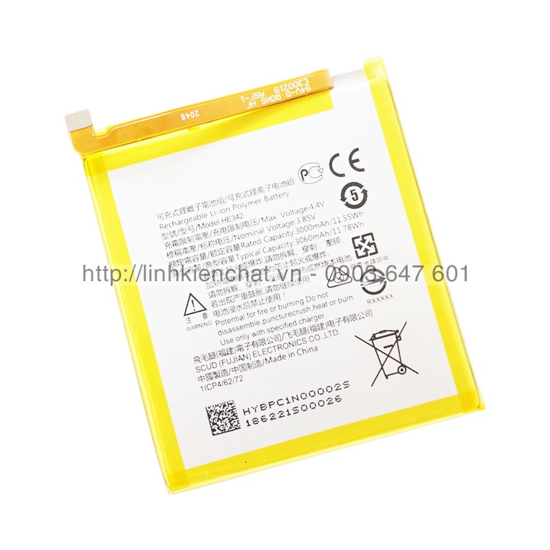 Pin Nokia 6.1 Plus X6 TA-1116 3000mAh Zin - Hàng nhập Khẩu