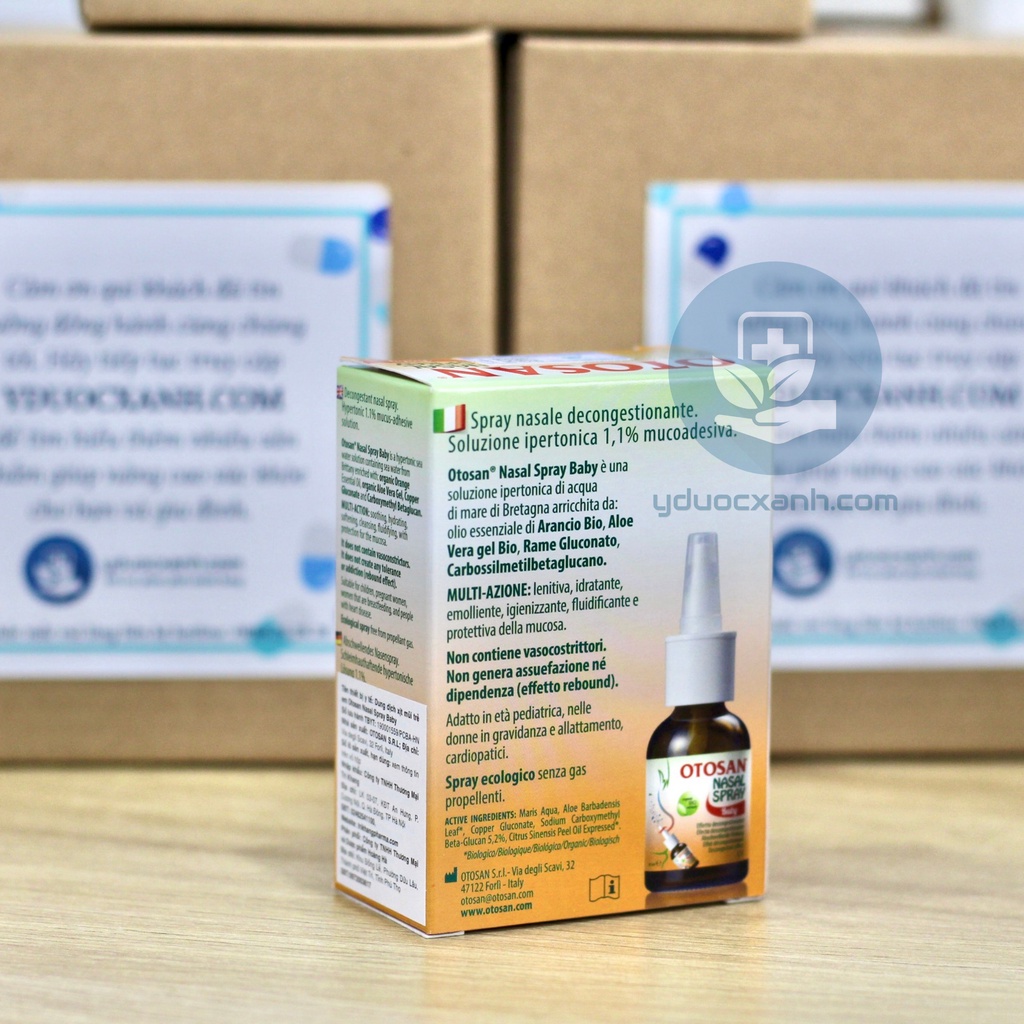 Mua  OTOSAN NASAL SPRAY BABY, 30 ml, Xịt mũi chống viêm cho bé - Y Dược Xanh
