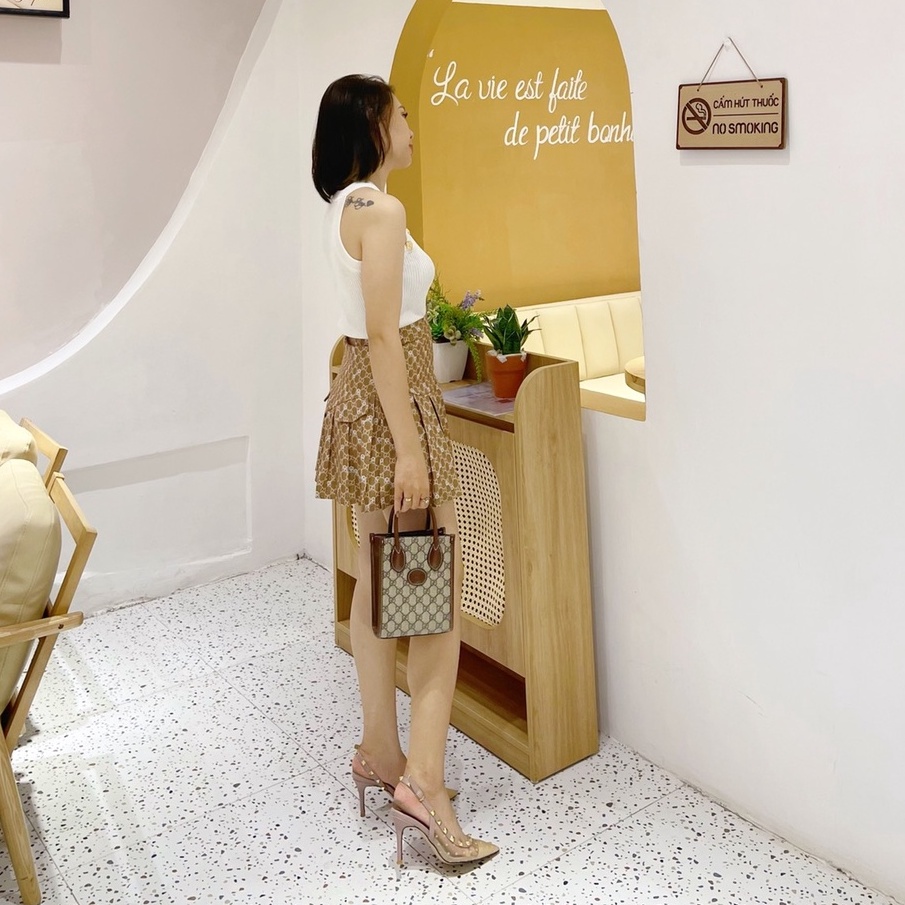 Giày cao gót nữ Valen tilo cao cấp, giày cao gót khoét éo viền đinh full box