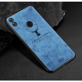 For Huawei Honor 8X Max Case Cloth Distressed Elk pattern Hard Back Cover Cases