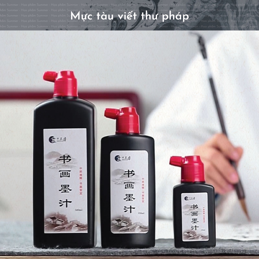 Mực Tàu- Mực nhũ - Mực nước viết thư pháp, viết hán nôm, chữ nho, viết sớ
