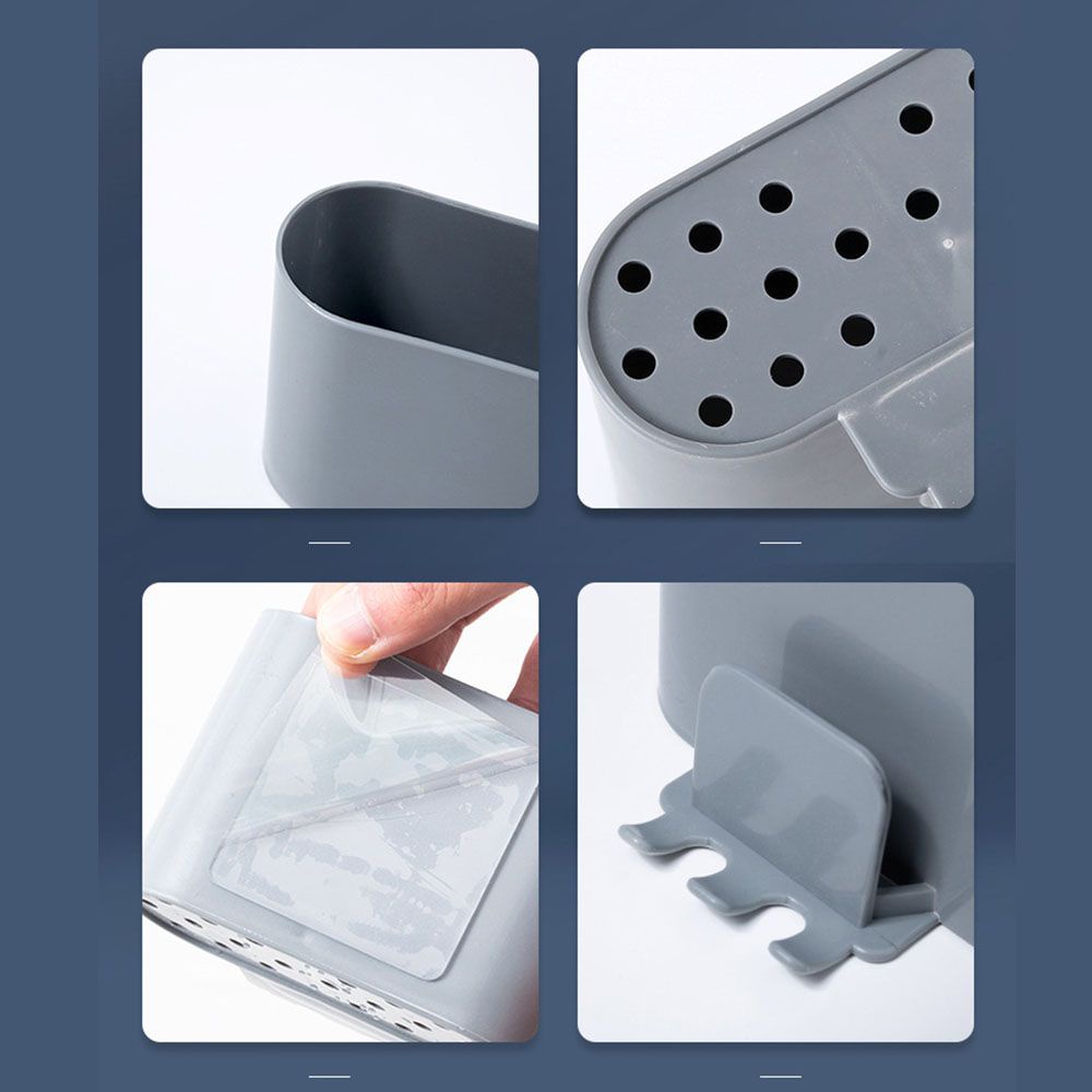 Giá đỡ đựng bàn chải đánh răng bằng nhựa gắn tường tiện dụng