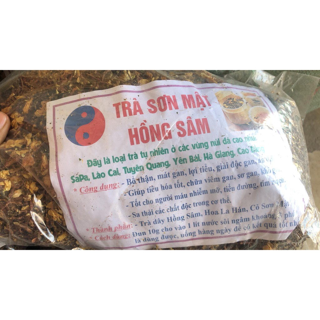 Trà sơn mật hồng sâm