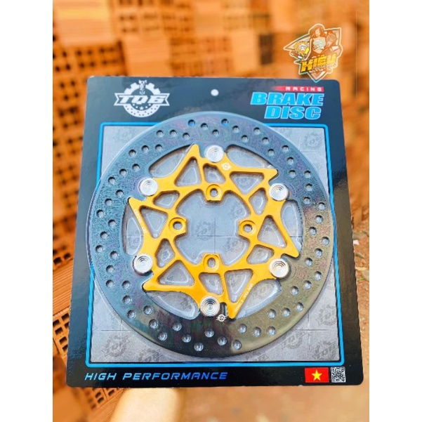 Đĩa TQ6 Lòng Nhôm 4Lỗ Khoen Nút Inox Size 267 Gắn Cho Ya - Honda