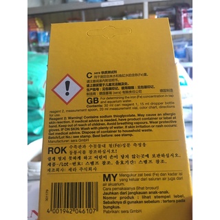 test Fe sera, đo phèn 1 hộp