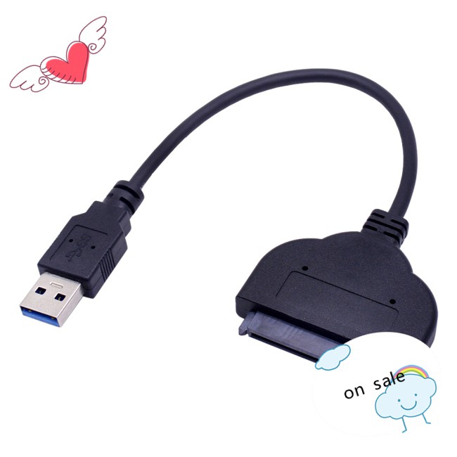 Cáp Chuyển Đổi 5gbps Usb 3.0 Sang Sata 3.0 Sang Serial Ata Iii 7 + 15 22pin Cho Hdd