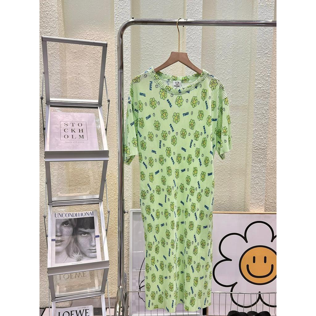 Đầm suông dập li hoa 4 màu  - HN1321