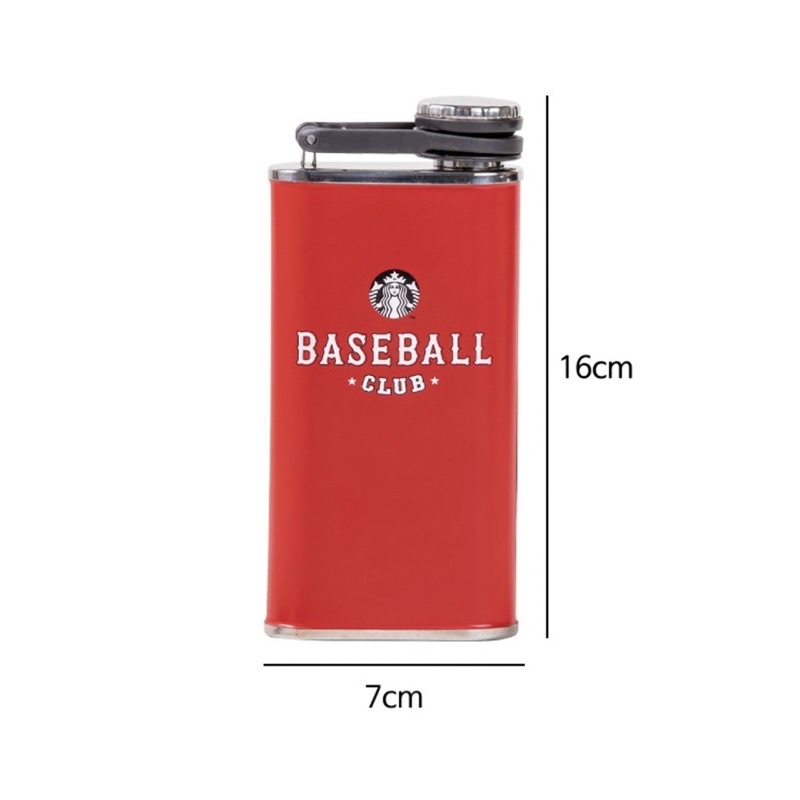- BÌNH NƯỚC INOX 2021 SS BASEBALL CLUB FLASK TUMBLER 8oz