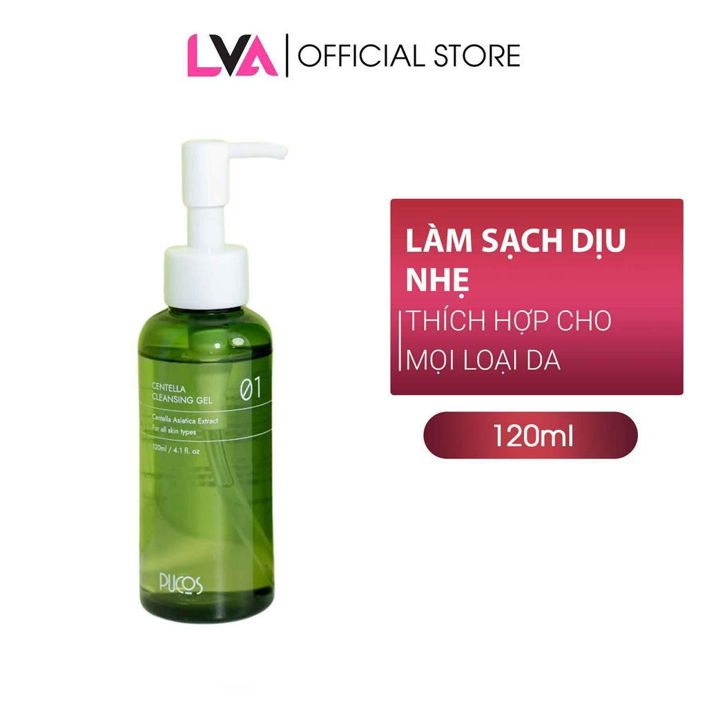 Gel Rửa Mặt Chiết Xuất Rau Má Dịu Nhẹ Mềm Da PuCos Centella Cleansing Gel 120ml