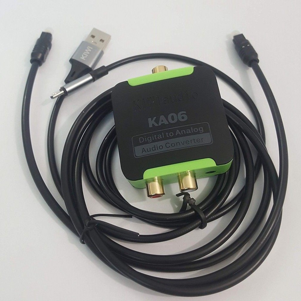 Bộ chuyển âm thanh TV 4K quang optical sang audio AV ra amply KA06 - Hàng Chính hãng