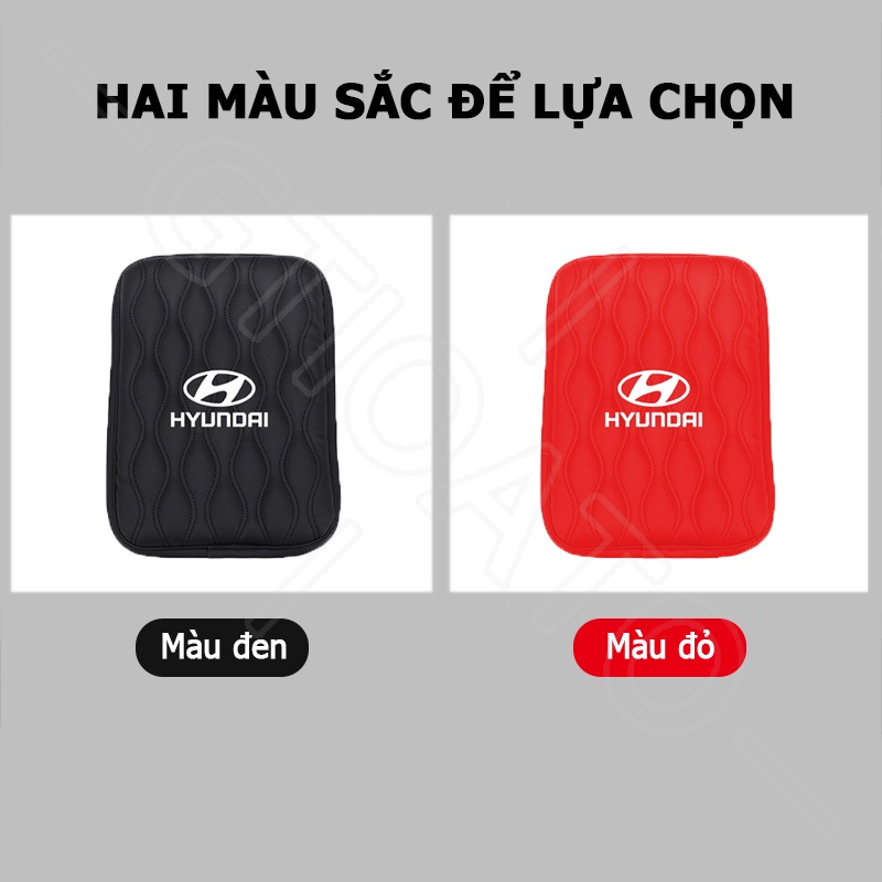 GTIOATO Đệm Tì Tay Ô Tô Đệm Da Lót Hộp Tỳ Tay Đệm Tỳ Tay Ô Tô Đệm Kê Tay Cho Xe Hơi Lót Hộp Tỳ Tay MiếNg LóT ChốNg ThấM ĐệM Tỳ Tay Trang Trí NộI ThấT Ô Tô Cho Hyundai Grand Starex Avante Accent I10 Santa Fe Kona Venue Tucson Sonata Ioniq