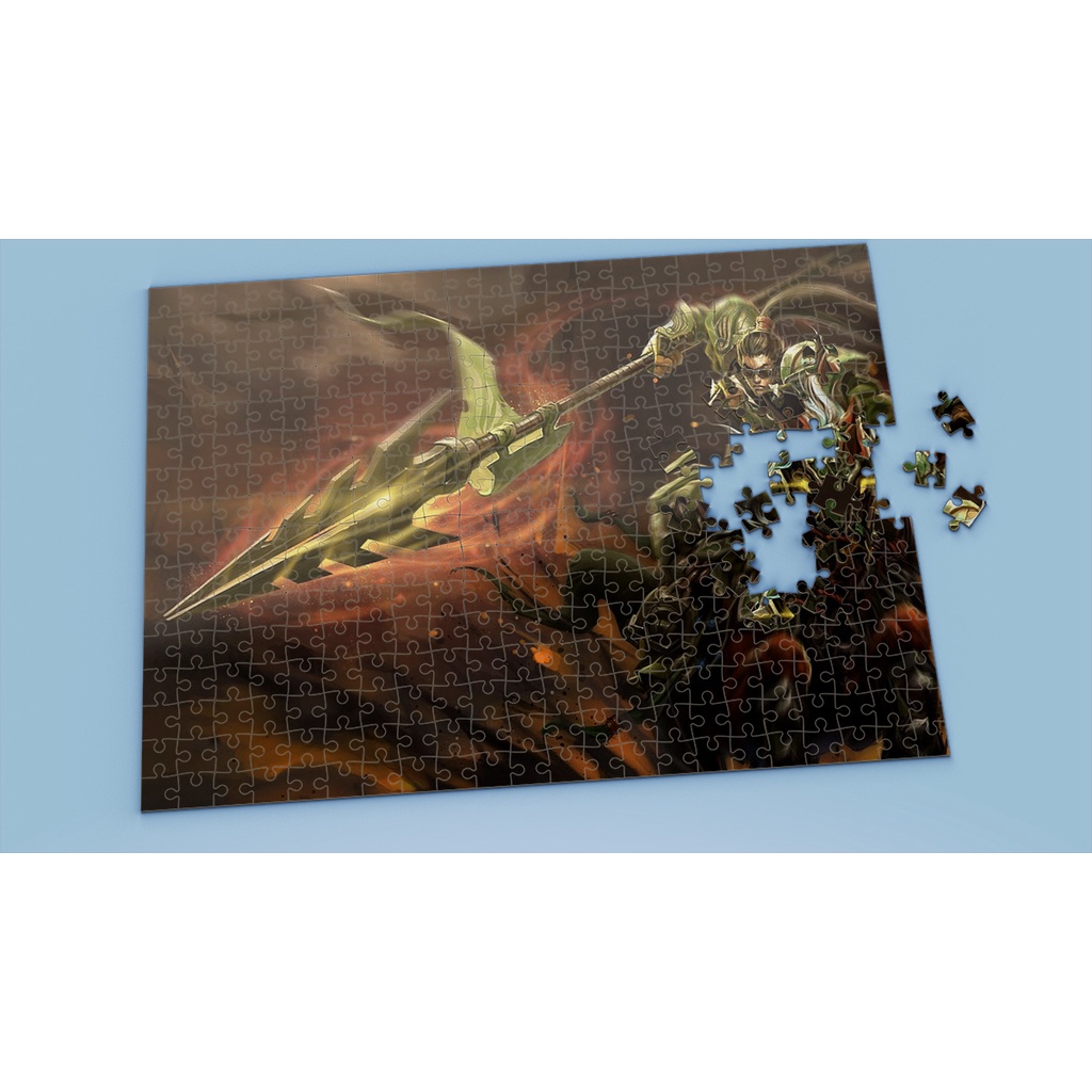 Tranh ghép hình A4, A5 League of Legends, xếp hình XIN ZHAO - Mẫu 1