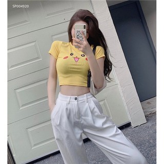 ÁO THUN CROPTOP PIKACHU